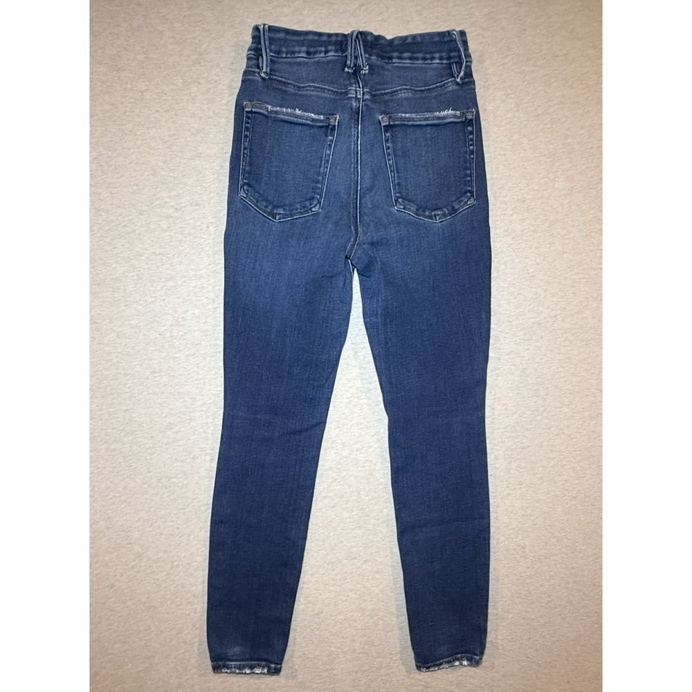 GOOD AMERICAN woman's Blue Jeans Size 4 Strech Fit - Picture 2 of 6
